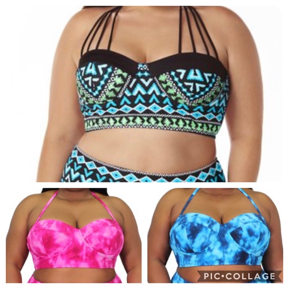 Three 3XL swim tops